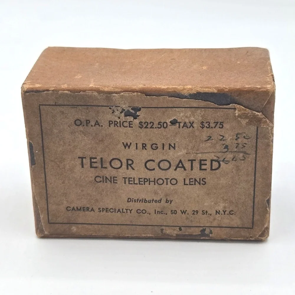 Vintage Wirgin Telor Coated Cine Telephoto Lens‎ (c. Mid-1940s)